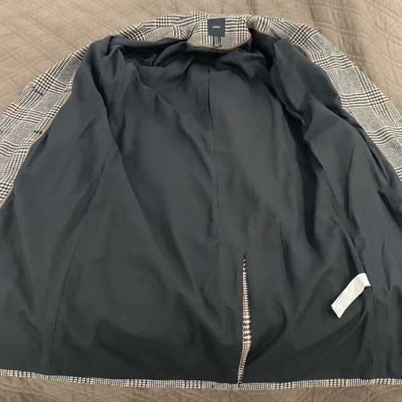 Forever 21 NWOT Plaid Double Breasted Wool-blend Long Coat size M - Picture 15 of 17